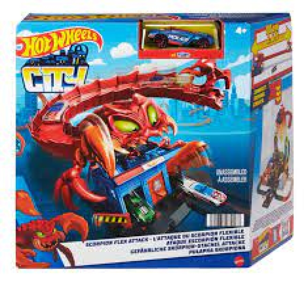 Hot Wheels City - Ataque Del Escorpion Flexible 