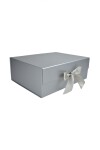 Caja Rigida Plegable con iman 24,5x33x12 cm PLATA
