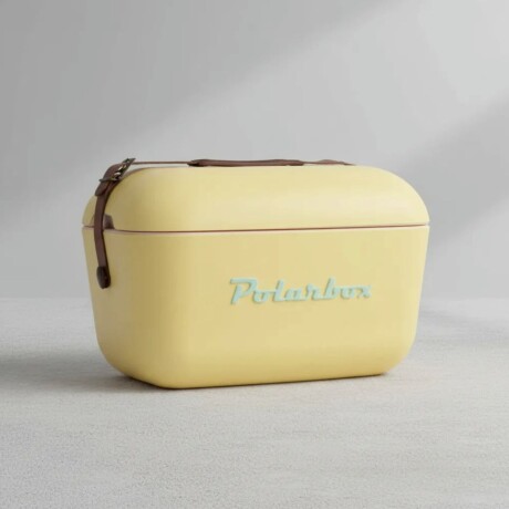 Conservadora Hielera Polarbox Vintage 12 Litros Con Asada POP Amarillo y Verde Agua