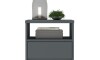 Mesa de Luz 2 Cajones SOUTH Plus Gris