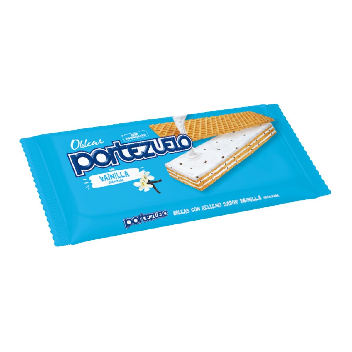 WAFFLE PORTEZUELO VAINILLA GRANIZ. 80G 