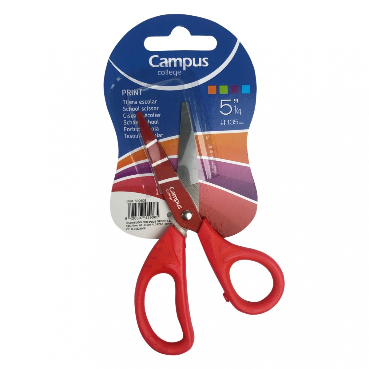 Tijera Campus Print - Rojo 