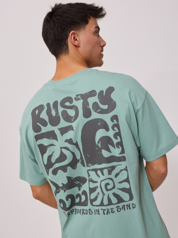 T-SHIRT FURTADO RUSTY Verde Agua