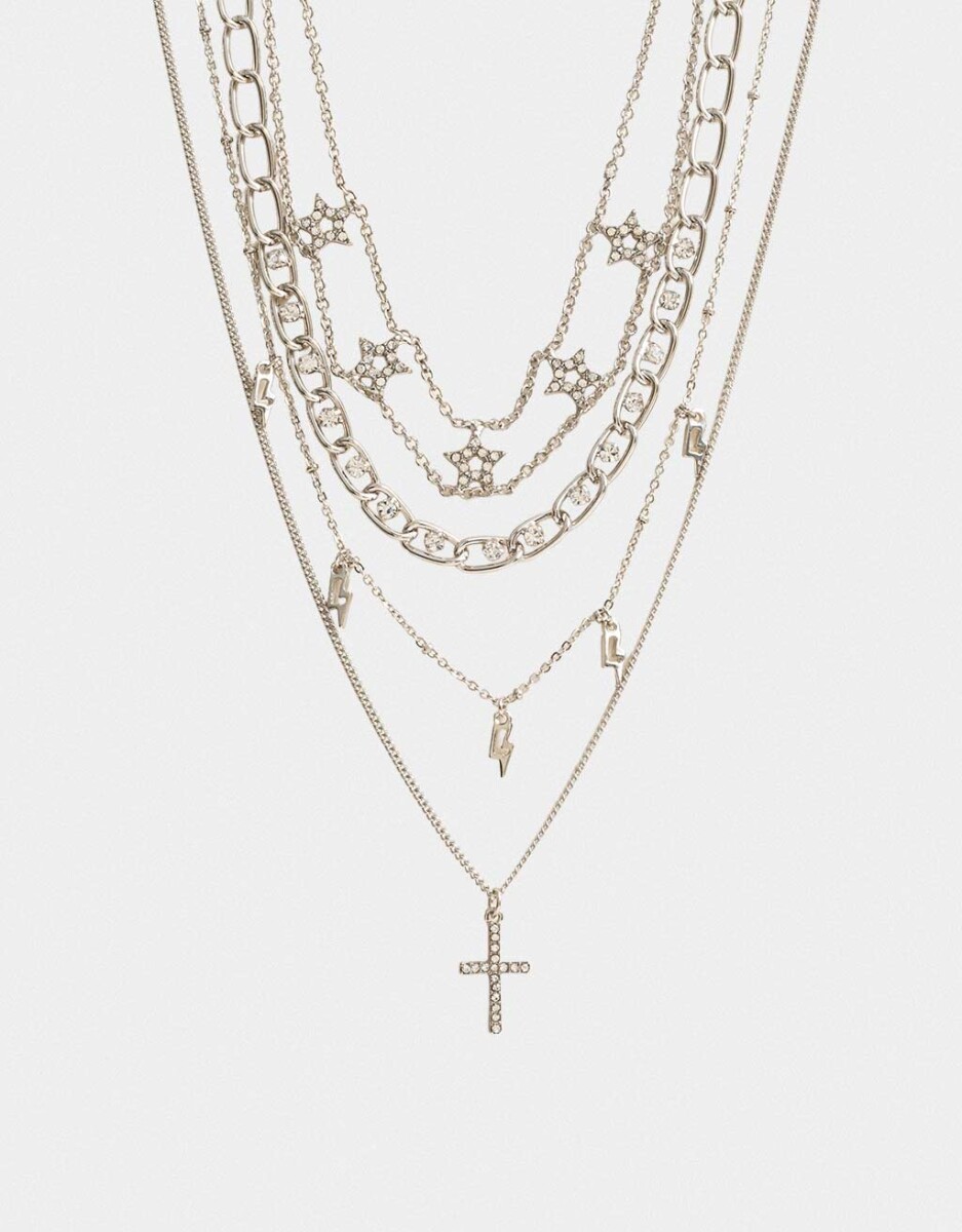 Collar Corto Con Cruz 