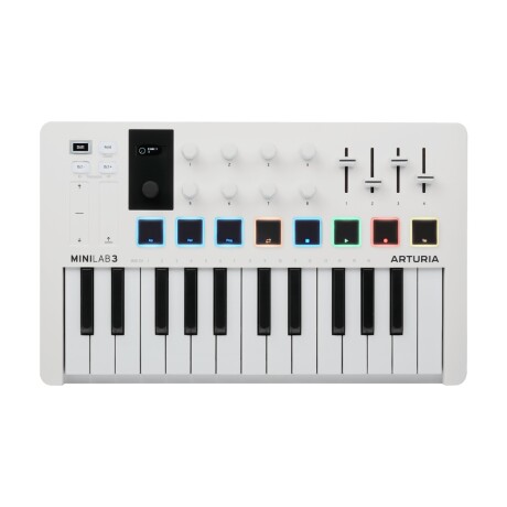 Controlador Midi Arturia Minilab 3 37 Teclas Blanco Controlador Midi Arturia Minilab 3 37 Teclas Blanco