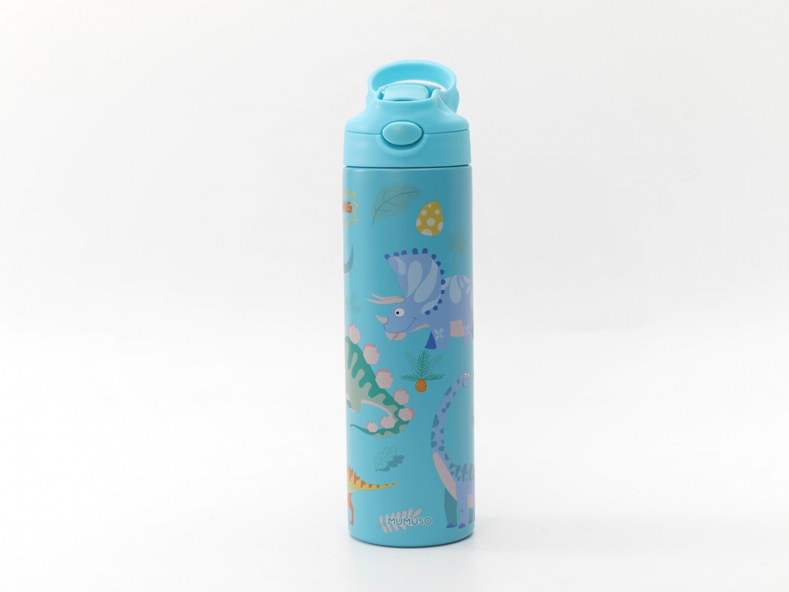 BOTELLA DE AGUA TÉRMICA CON TAPA ABATIBLE PARA NIÑOS (DINOSAUR PARADISE/500 ML/A 