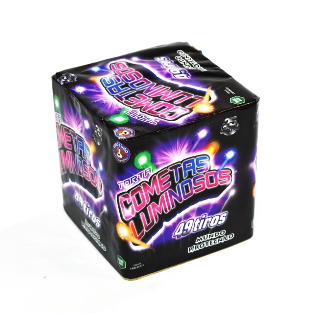 TORTA COMETAS LUMINOSOS MUNDO 49 Tiros TORTA COMETAS LUMINOSOS MUNDO 49 Tiros