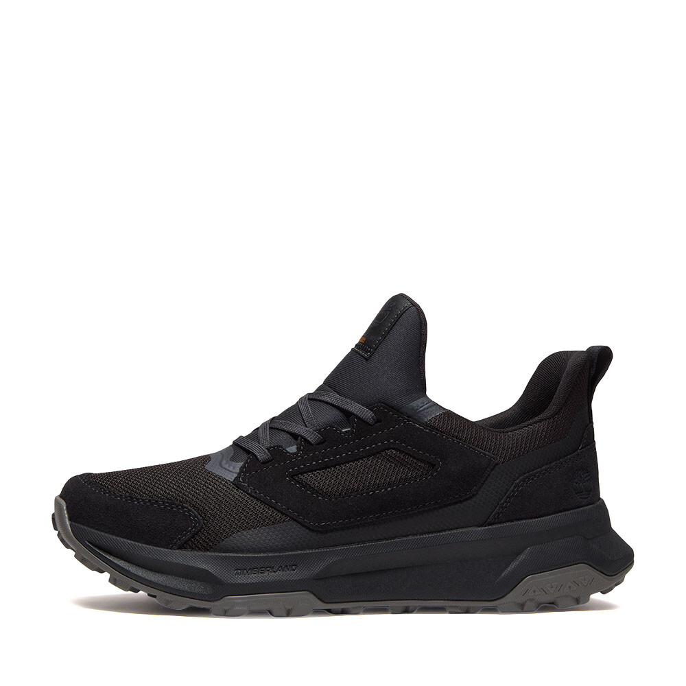 Low Lace Up Sneaker Black Mesh