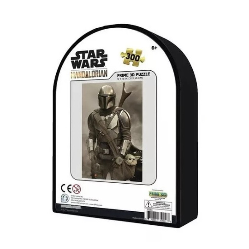 Puzzle en lata El Mandaloriano Star Wars 300 Piezas 3D 31 x 46 cm Puzzle en lata El Mandaloriano Star Wars 300 Piezas 3D 31 x 46 cm