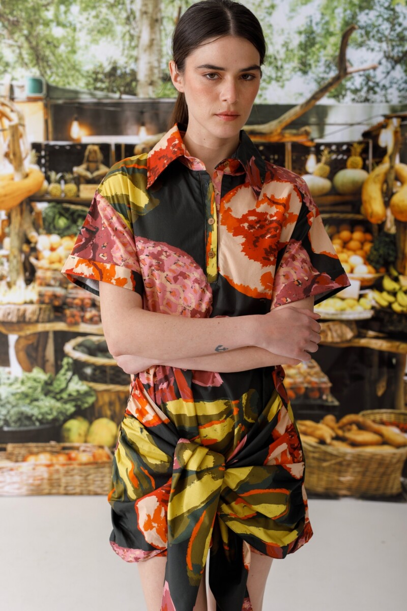 PRE VENTA VESTIDO KIWI PRINT Multifruit