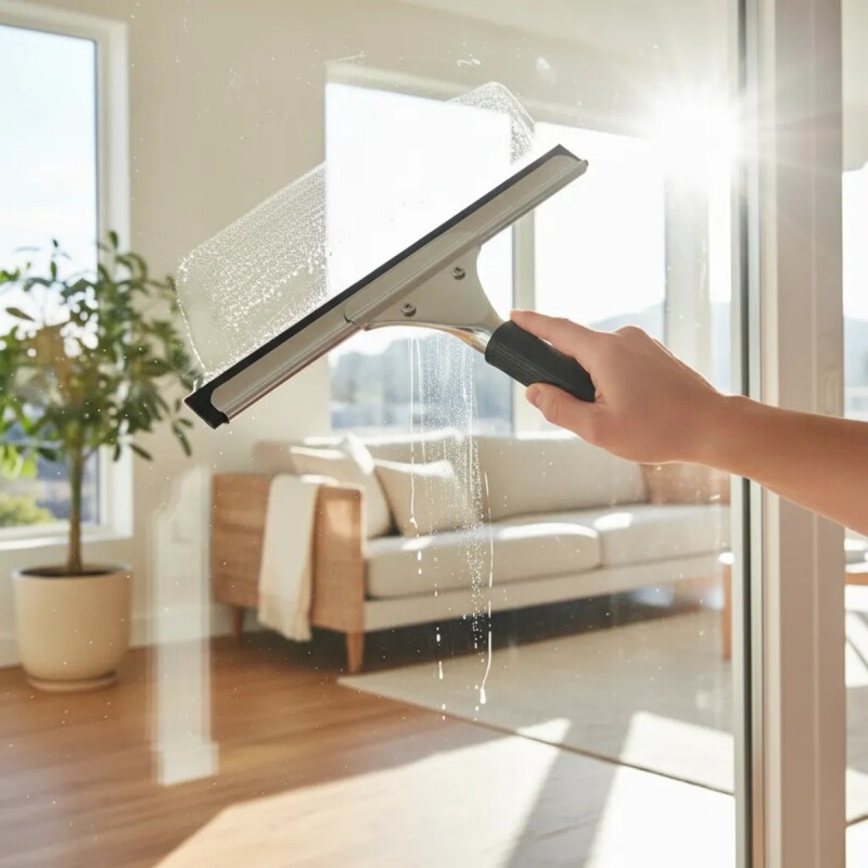 Limpia vidrios 25 cm INOX