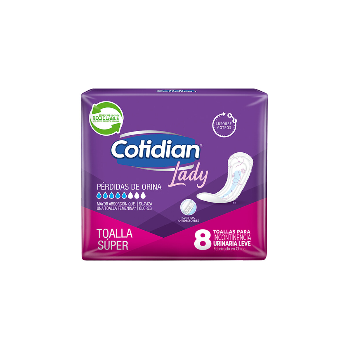 Toalla Cotidian Lady Super x8 