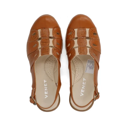 ZUECO VENET - CUERO MINKA MARRON