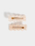 Piquitos De resina Set De Piquitos Wavy - Marron Beige