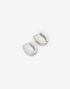 Aros Argollas Metal Argollas De Metal Bold - Plateado Rodio