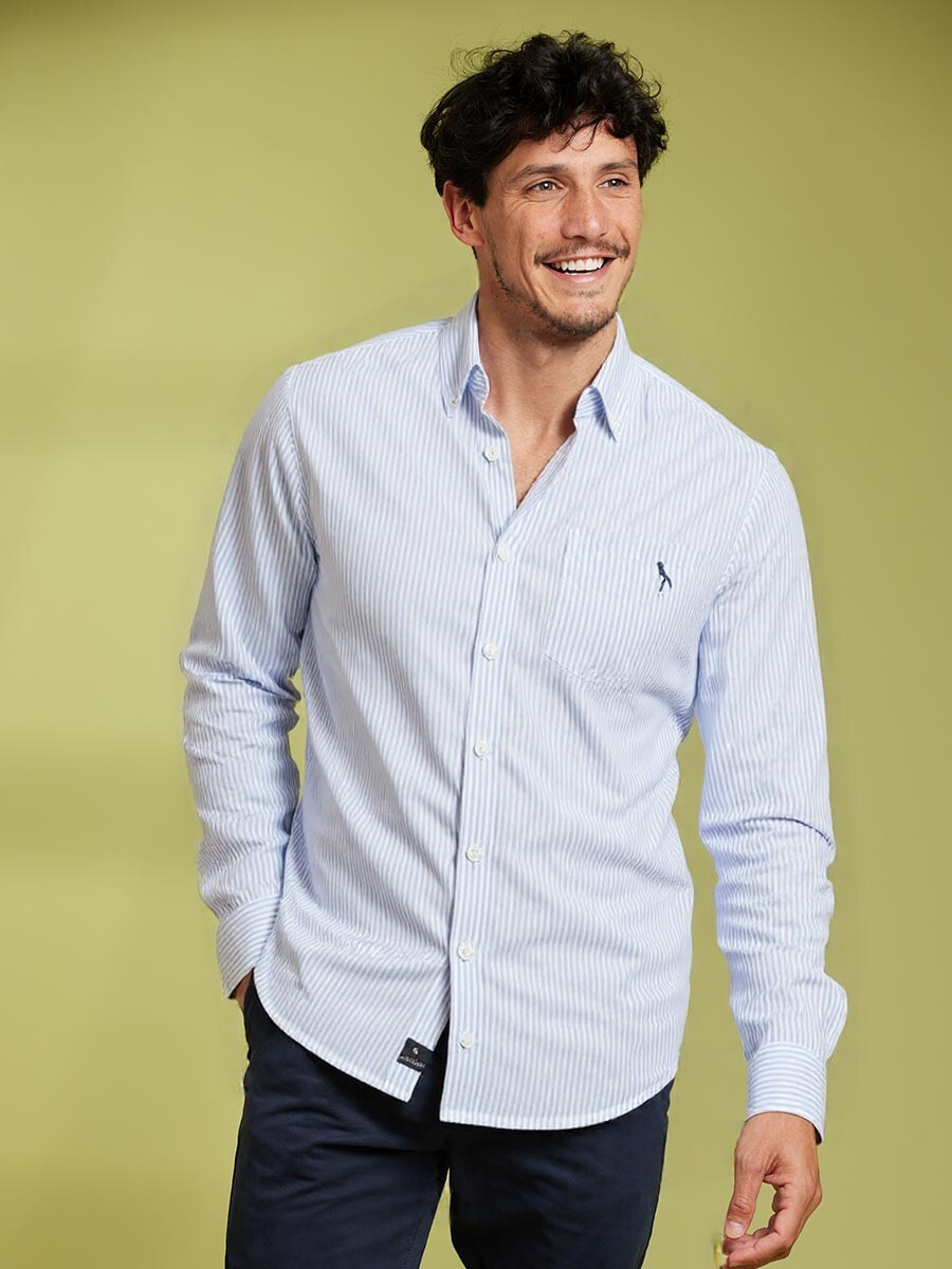 CAMISA TESTU POLANCO - Azul Medio 
