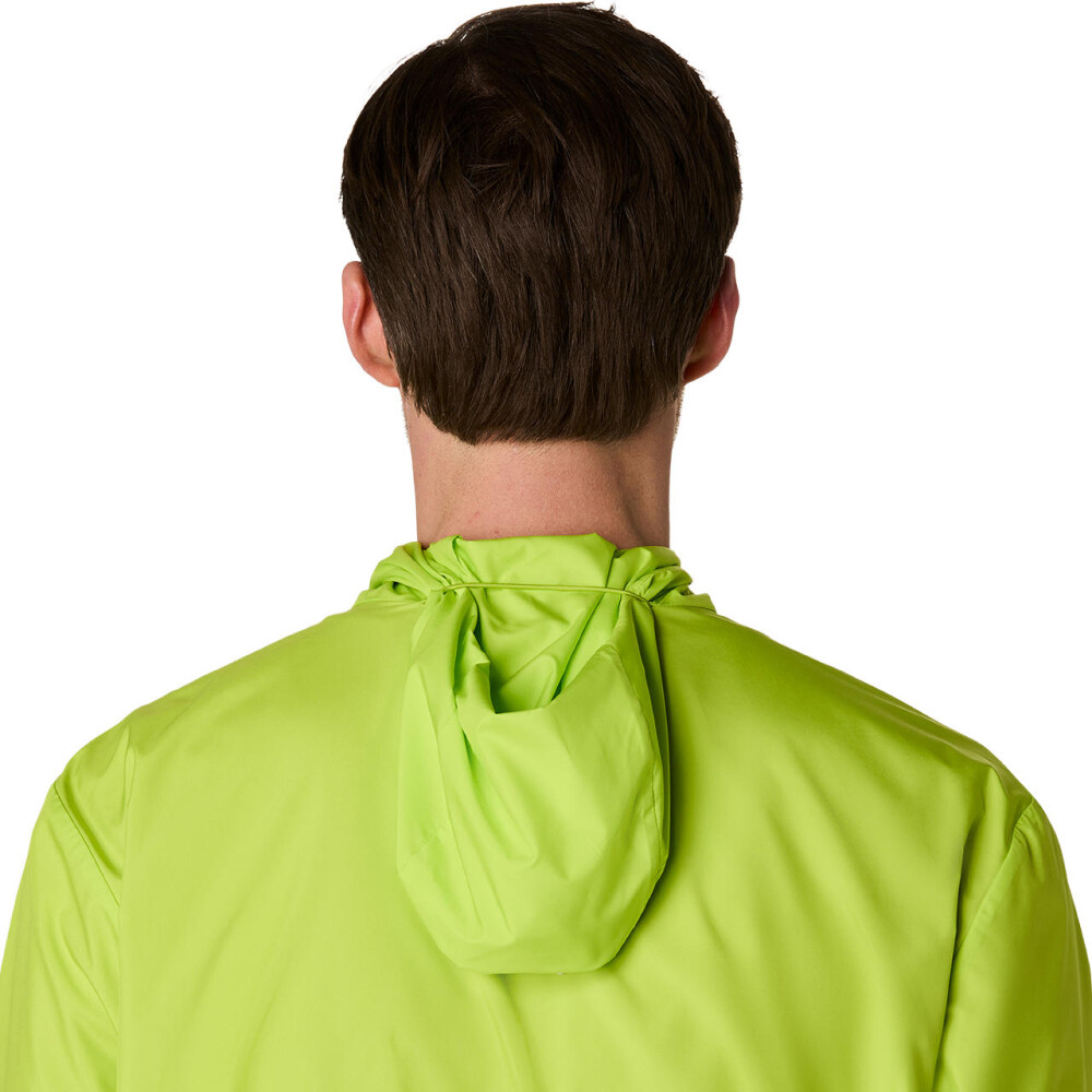 Casaca Running Silver Hombre Neon Lime