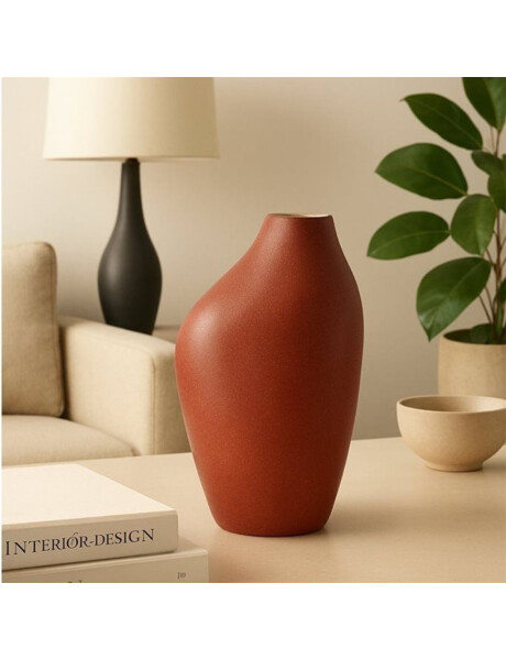 FLORERO CERAMICA 13x9x22CM TERRACOTA FLORERO CERAMICA 13x9x22CM TERRACOTA