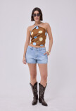SHORT BOLSILLO CELESTE
