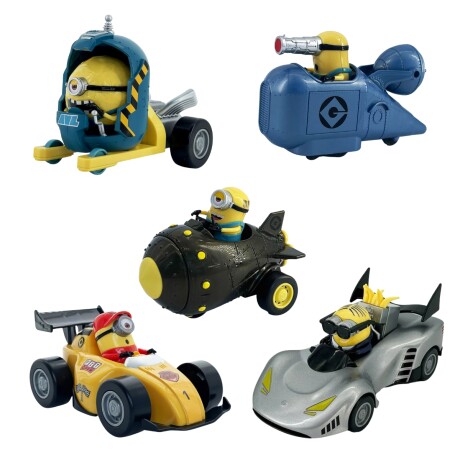 Pack X5 Vehículos Fricción Ax Toys Minions 001