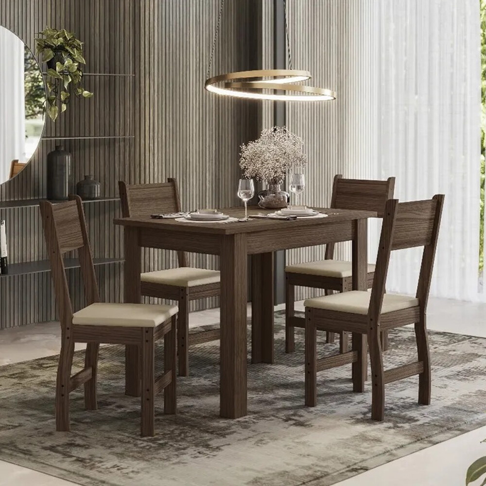 Juego De Comedor Mesa y 4 Sillas 100% Mdf Juego De Comedor Mesa y 4 Sillas 100% Mdf