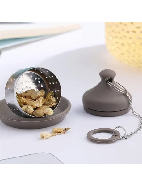 INFUSOR C/SOPORTE A.INOX/SILICONA BEIGE INFUSOR C/SOPORTE A.INOX/SILICONA BEIGE