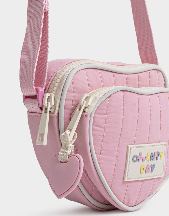 Mochilas y Carteras Infantiles Bandolera Infantil De Corazón - Rosa Viejo