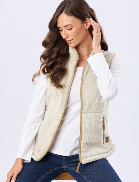 CHALECO SHERPA SUAVE Gris