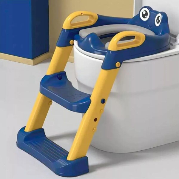 Escalera Con Asiento de entrenamiento de Inodoro para Niños Azul