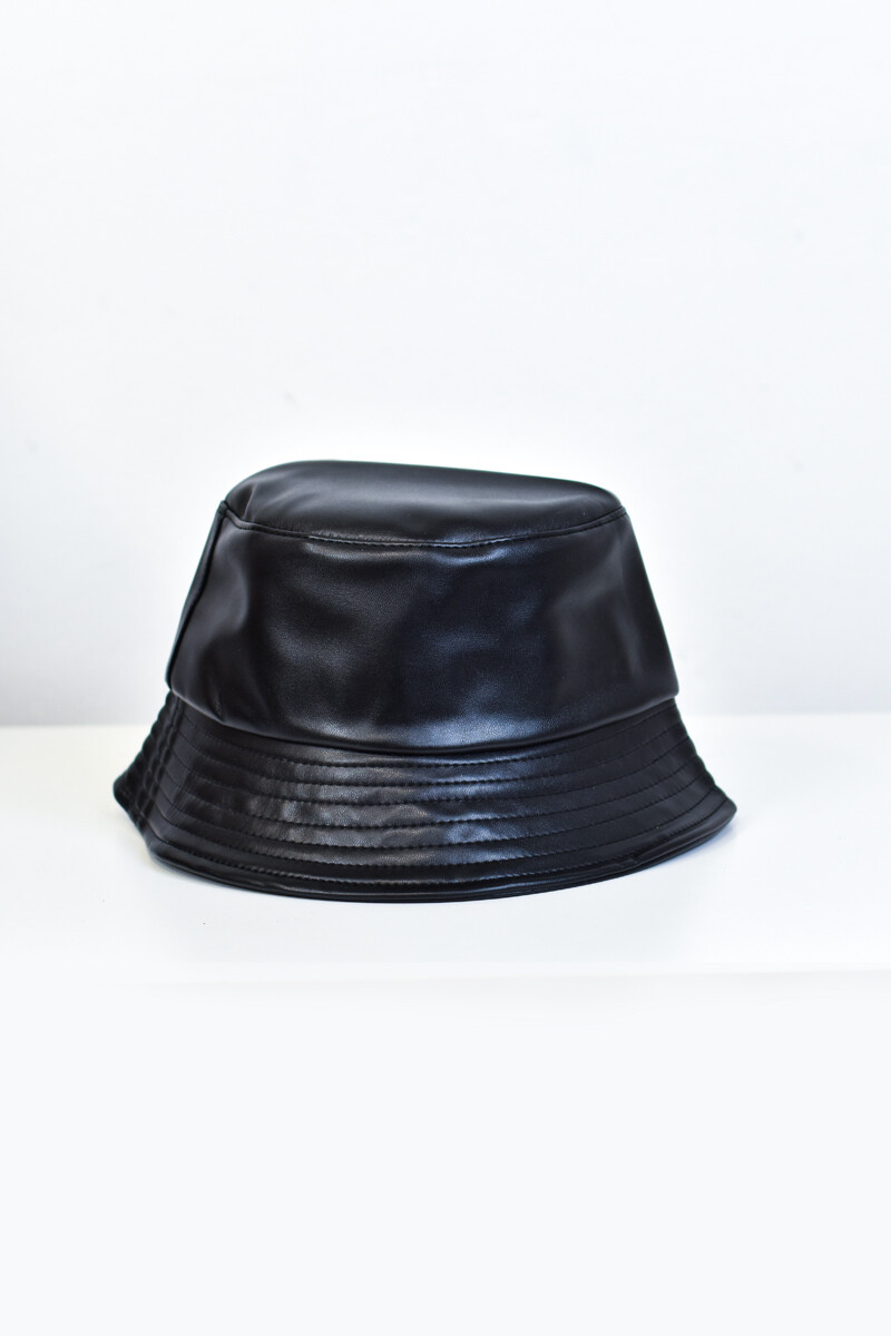 Gorro Leather - Negro 