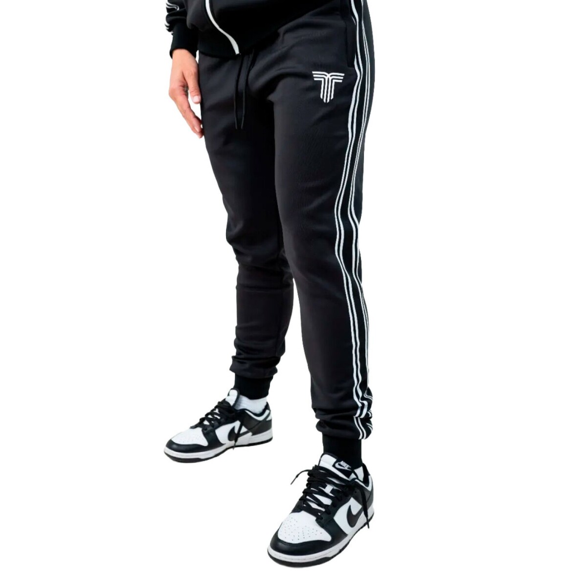 Pantalon de Niños TIFFOSI Sport Niño - Negro - Blanco 