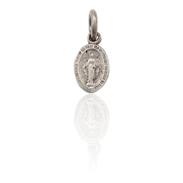 Dije Colgante Virgen Milagrosa-Plata 925-Sin Piedra-CP3032 sinpiedra