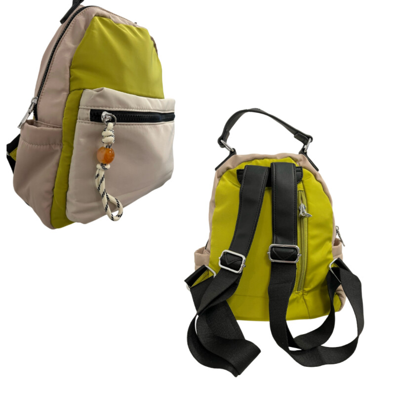 Mochila Nylon Colores En Bloque MOCHILA NYLON DETALLE BOLITA 28501