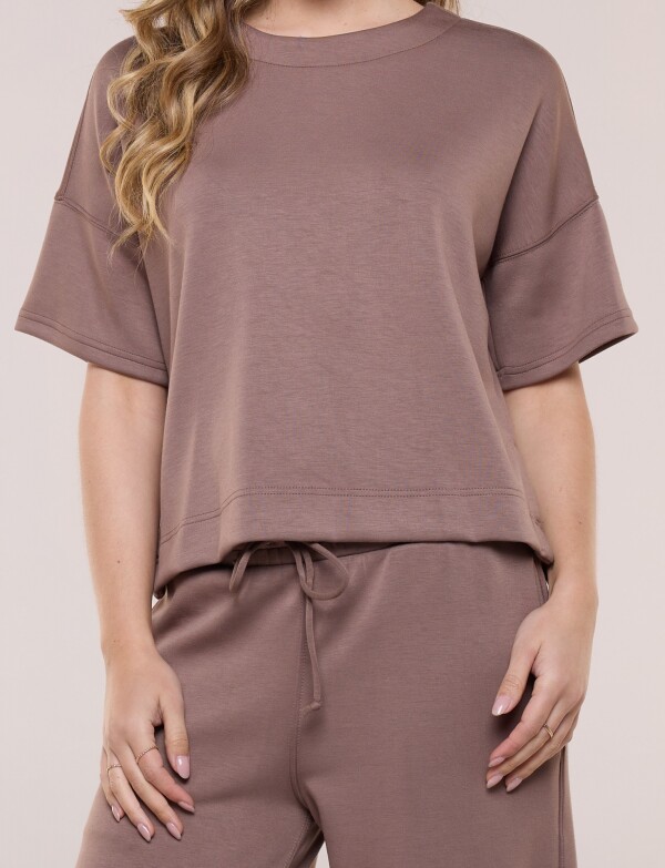 Set Comfy Buzo & Jogger MARRON