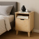 Mesa De Luz 18mm Madera Nórdica Dormitorio Moderna Marrón