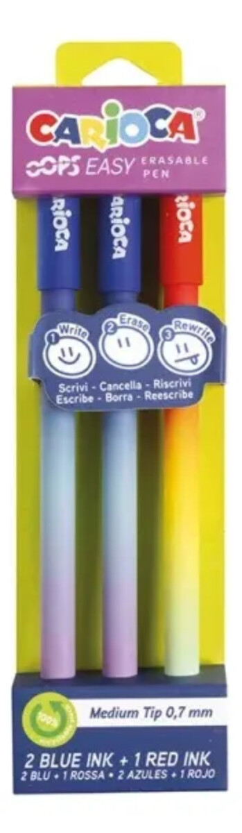 Bolígrafo Borrable Carioca Opps 