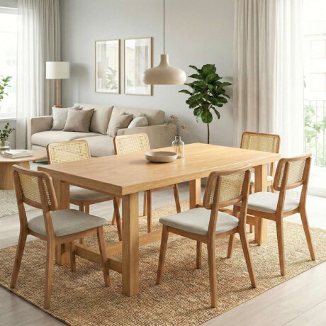 Mesa de comedor Madera Maciza Toronto 180 cm
