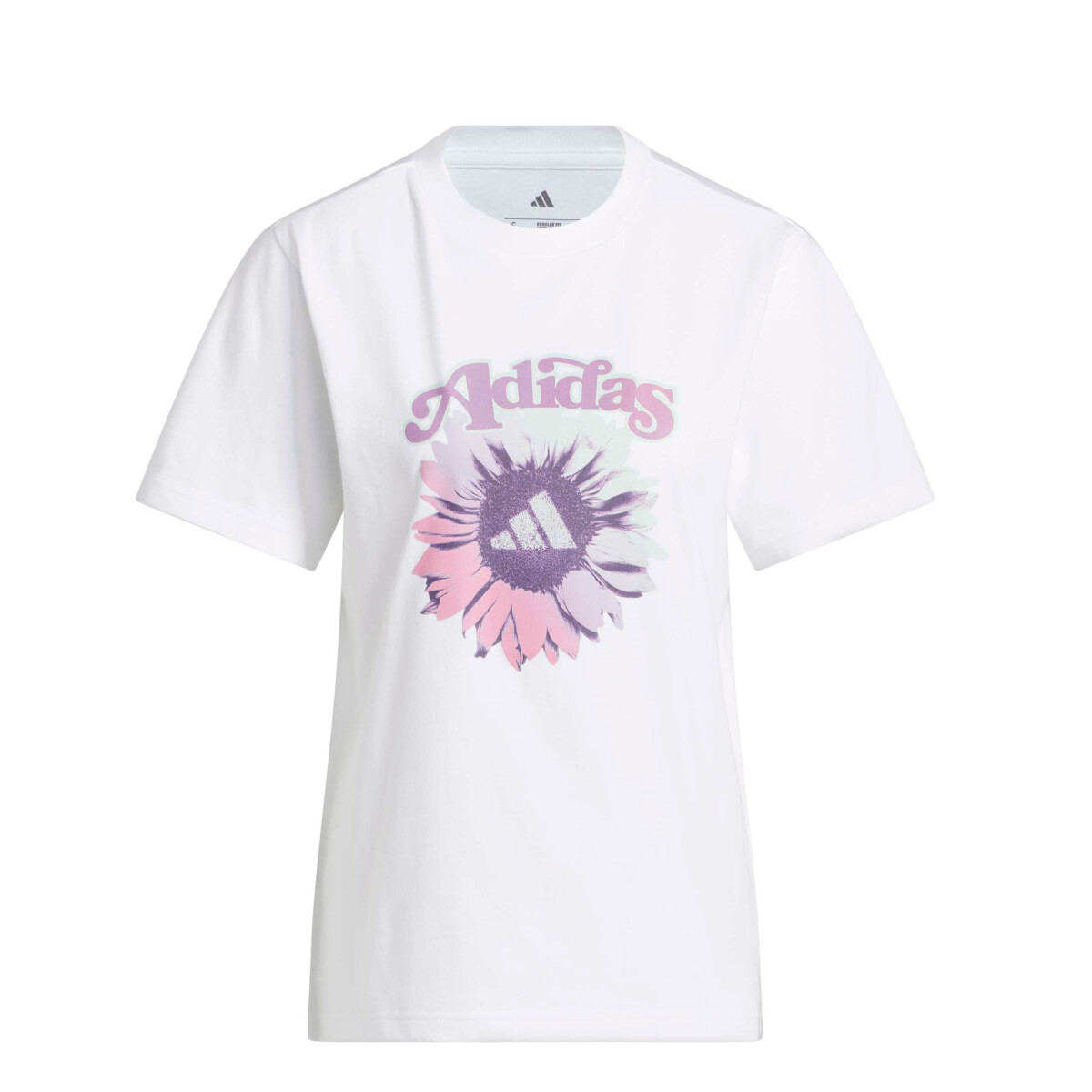 Remera de Mujer Adidas Floral Graphic W - Blanco - Lila 