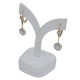 Caravanas largas en oro 18k antiguas con brillantes. Caravanas largas en oro 18k antiguas con brillantes.