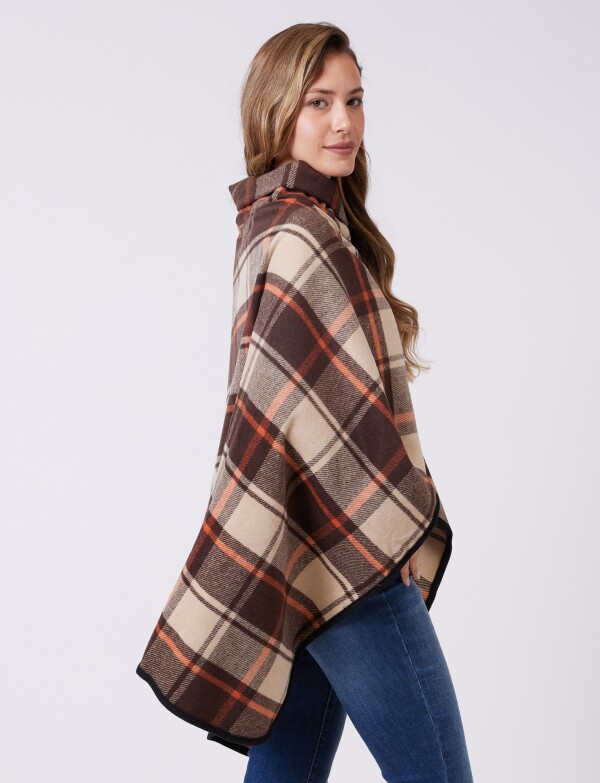 Capa Cuadros MULTI/MARRON
