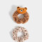 Gomitas Infantiles Animalito Set De Scrunchies Infantiles - Combinacion Bicolor