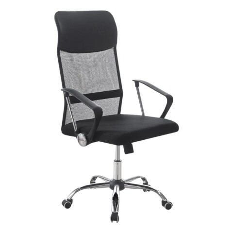 Silla Oficina Malla + PP Sin Cabecera Negra ETIMEL Silla Oficina Malla + PP Sin Cabecera Negra ETIMEL