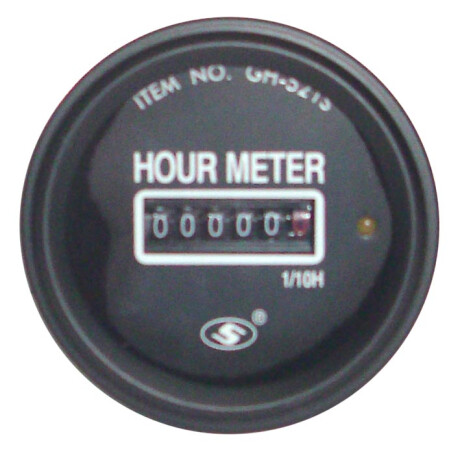INSTRUMENTO RELOJ MEDIDOR - CUENTA HORAS 6-50V 52MM - INSTRUMENTO RELOJ MEDIDOR - CUENTA HORAS 6-50V 52MM -