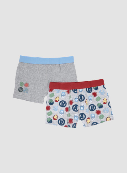 Pack x2 boxer marvel/disney Gris melange