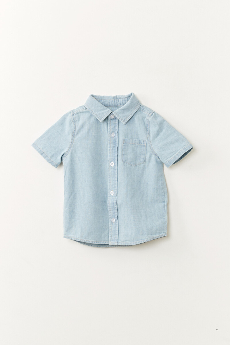 Camisa jean - Celeste 
