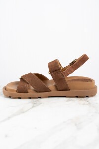 Sandalia Gamuza Chocolate