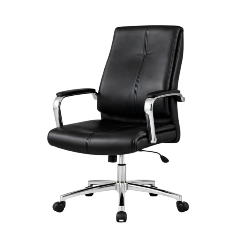 Silla Escritorio Cromada Mariposa Negro Rt-728a Silla Escritorio Cromada Mariposa Negro Rt-728a
