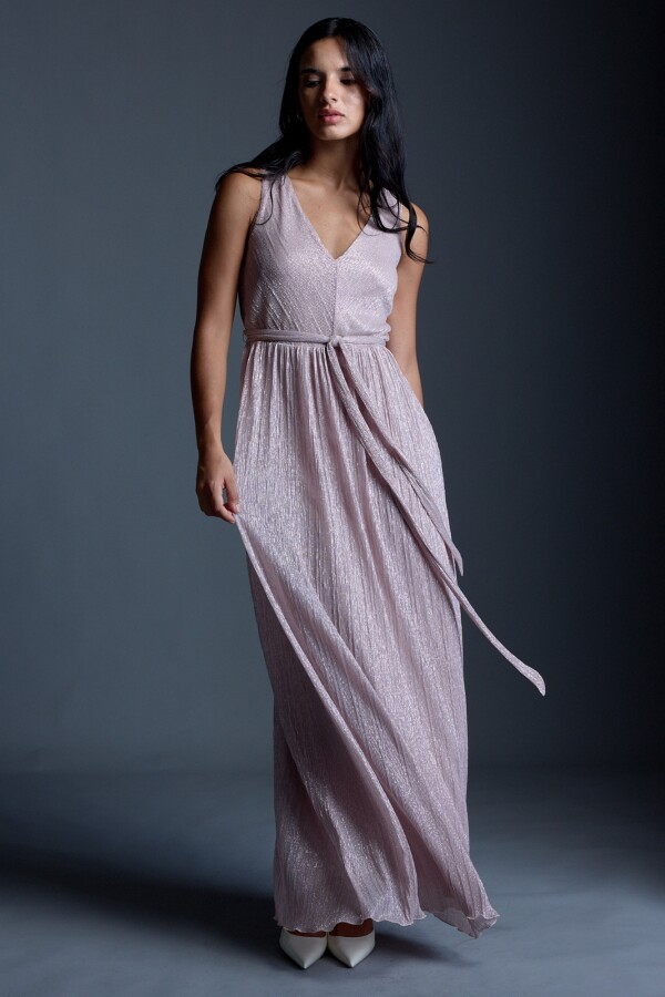 Vestido Maxi Lurex ROSA