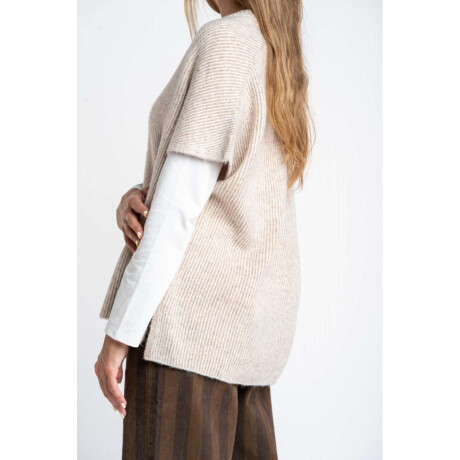 Chaleco Escote En V Mocha