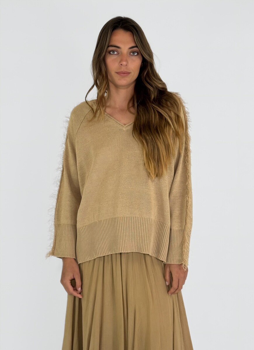 SWEATER LINO DUNA - CAMEL 